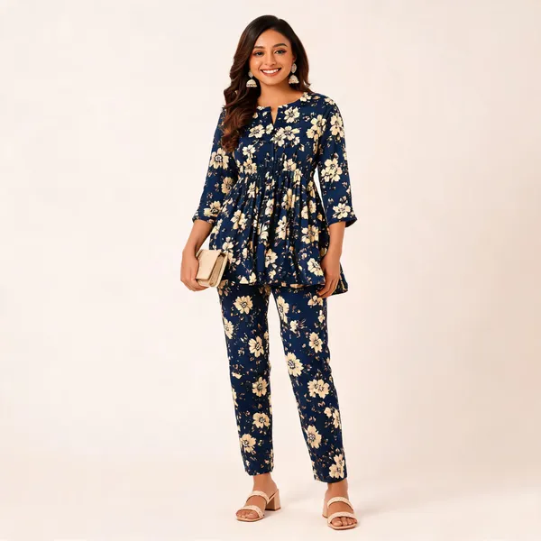 Navy_Floral_Print_Co_Ord_Set_For_Women