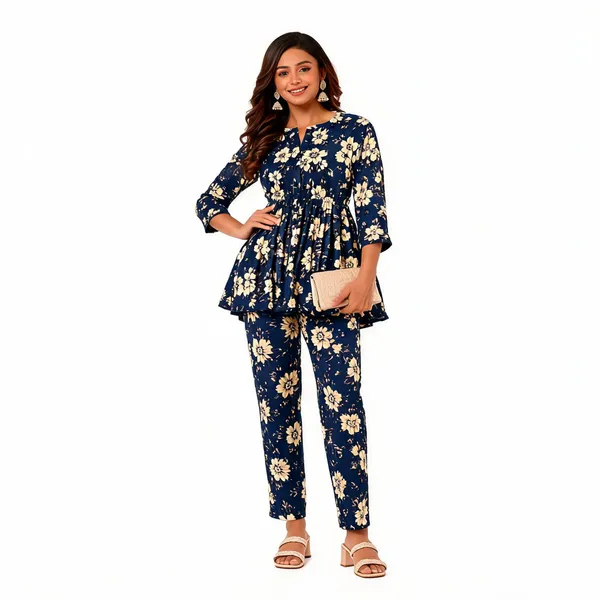 Navy_Floral_Print_Co_Ord_Set_For_Women