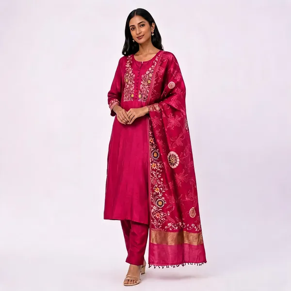 Pink_Embroidered_Straight_Kurta_Set_For_Women