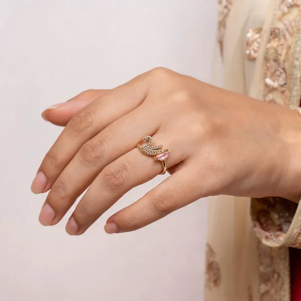 Gold_Stainless_Steel_18_Carat_Gold_Plated_Ring_For_Women