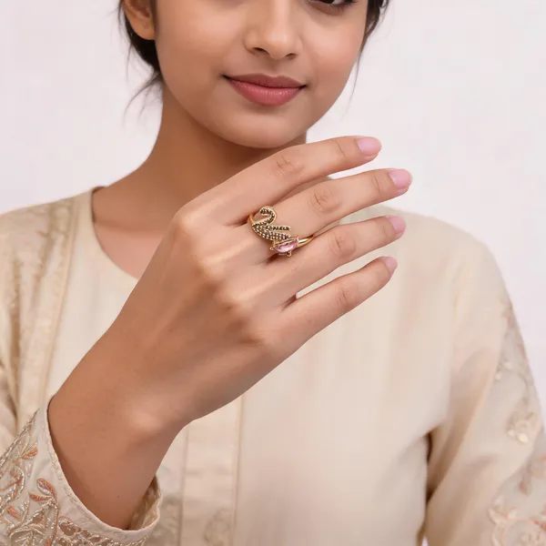 Gold_Stainless_Steel_18_Carat_Gold_Plated_Ring_For_Women