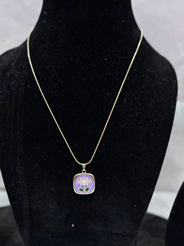 Blue_Stainless_Steel_18_Carat_Gold_Plated_Neck_Chain_For_Women