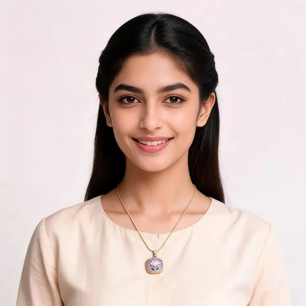 Blue_Stainless_Steel_18_Carat_Gold_Plated_Neck_Chain_For_Women
