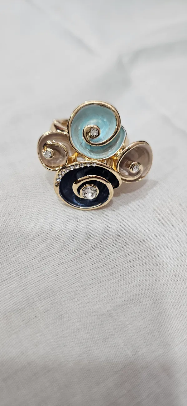 Multicolor_Stainless_Steel_18_Carat_Gold_Plated_Ring_For_Women