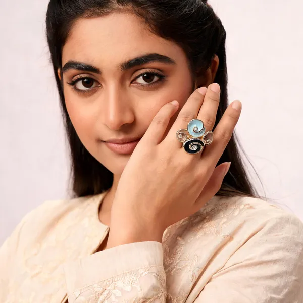 Multicolor_Stainless_Steel_18_Carat_Gold_Plated_Ring_For_Women