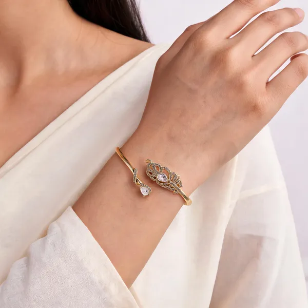 Gold_Brass_18_Carat_Gold_Plated_Bracelet_For_Women