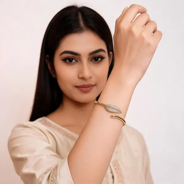 Gold_Brass_18_Carat_Gold_Plated_Bracelet_For_Women