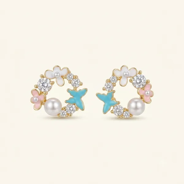 Multicolor_Stainless_Steel_18_Carat_Gold_Plated_Earrings_For_Women