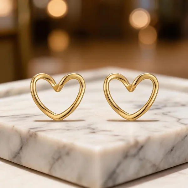 Gold_Stainless_Steel_Heart_Stud_Earrings_For_Women