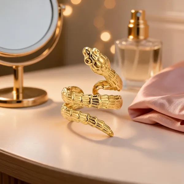 Gold_Stainless_Steel_Adjustable_Animal_Design_Ring_For_Women