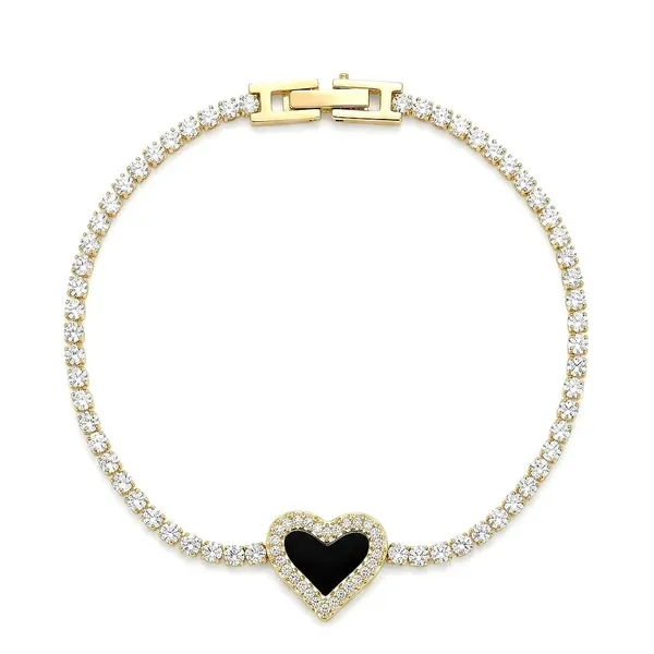 Gold_Stainless_Steel_Rhinestone_Heart_Bracelet_For_Women