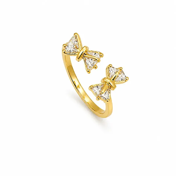 Gold_Stainless_Steel_Bow_Crystal_Open_Ring_For_Women