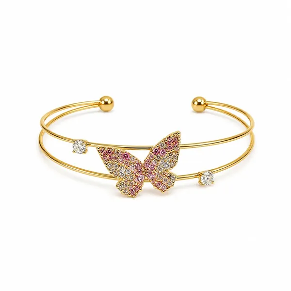 Gold_Stainless_Steel_Butterfly_Cuff_Bracelet_For_Women