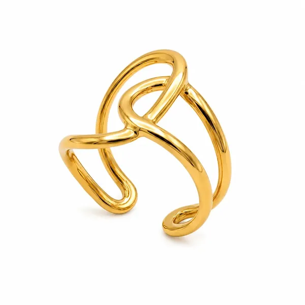 Gold_Stainless_Steel_Open_Cuff_Bracelet_For_Women