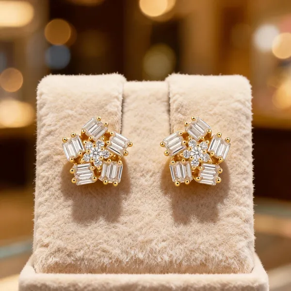 Gold_Stainless_Steel_Crystal_Floral_Stud_Earrings_For_Women