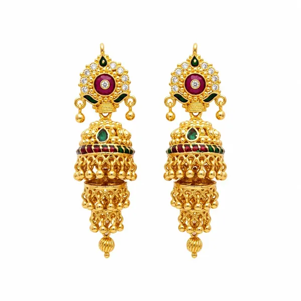 Gold_Stainless_Steel_Kundan_Jhumka_Earrings_For_Women