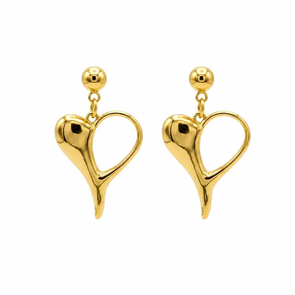 Gold_Stainless_Steel_Heart_Drop_Earrings_For_Women