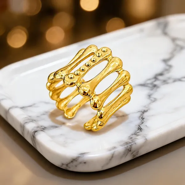 Gold_Stainless_Steel_Multi_Band_Statement_Ring_For_Women