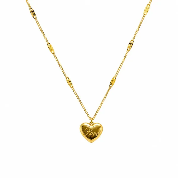 Gold_Stainless_Steel_Heart_Pendant_Necklace_For_Women