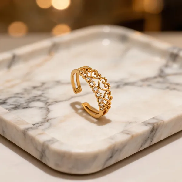 Gold_Stainless_Steel_Crystal_Embellished_Open_Cuff_Ring_For_Women