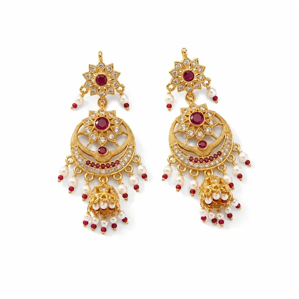 Gold_Stainless_Steel_Kundan_Style_Jhumka_Earrings_For_Women