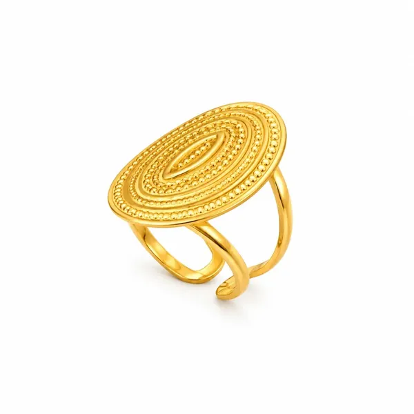 Gold_Stainless_Steel_Concentric_Statement_Ring_For_Women