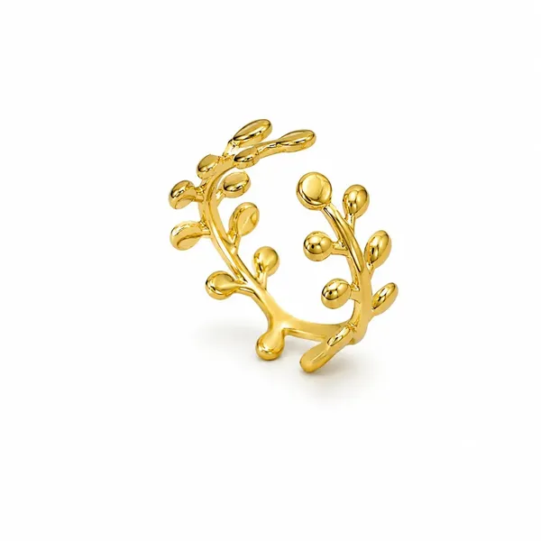 Gold_Stainless_Steel_Leaf_Branch_Ring_For_Women