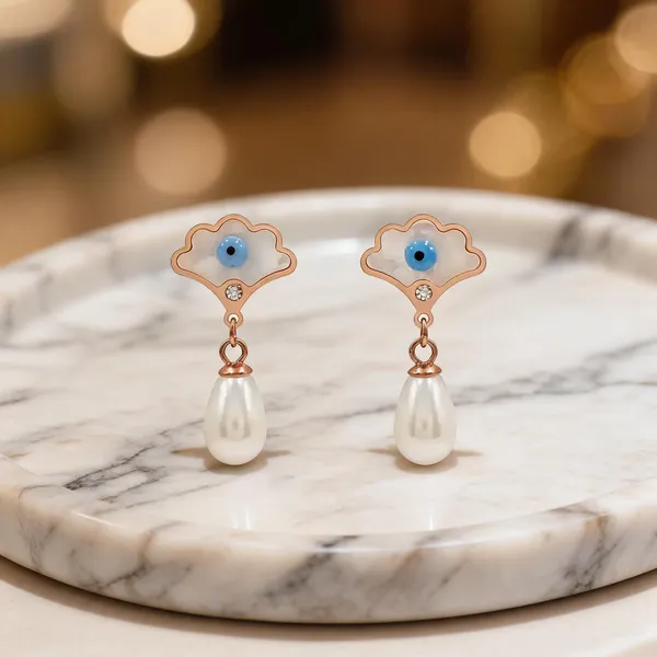 Blue_Stainless_Steel_Evil_Eye_Pearl_Drop_Earrings_For_Women
