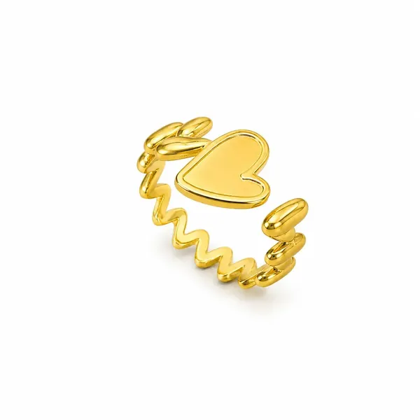 Gold_Stainless_Steel_Heart_Adjustable_Ring_For_Women