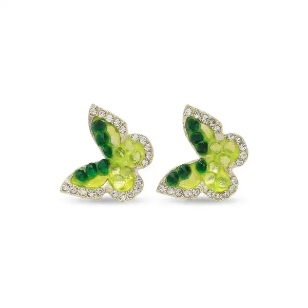 Green_Stainless_Steel_Butterfly_Stud_Earrings_For_Women