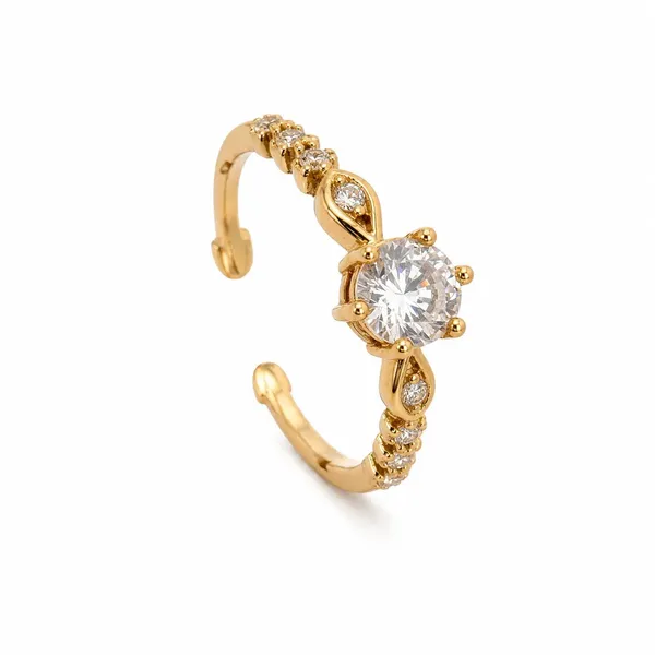 Gold_Stainless_Steel_Open_Cuff_Ring_For_Women