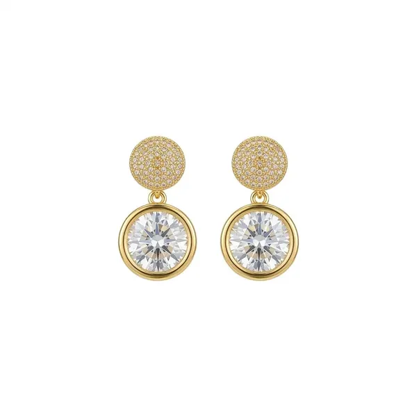 Gold_Stainless_Steel_Crystal_Drop_Earrings_For_Women