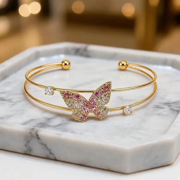 Gold_Stainless_Steel_Butterfly_Cuff_Bracelet_For_Women