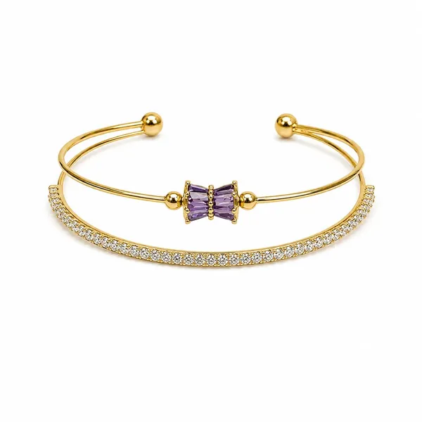 Gold_Stainless_Steel_Crystal_Open_Cuff_Bracelet_For_Women