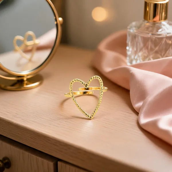 Gold_Stainless_Steel_Heart_Shaped_Ring_For_Women