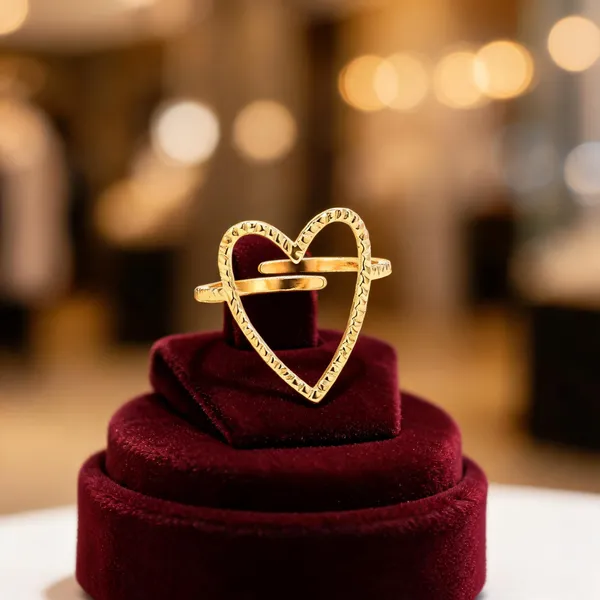 Gold_Stainless_Steel_Heart_Shaped_Ring_For_Women