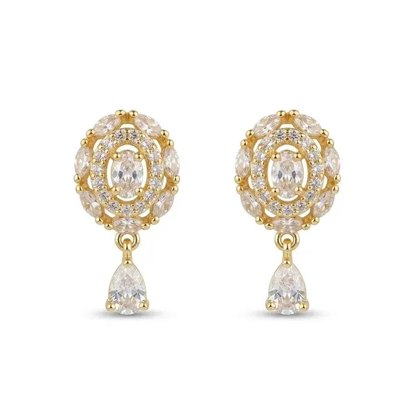 Gold_Stainless_Steel_Crystal_Drop_Earrings_For_Women