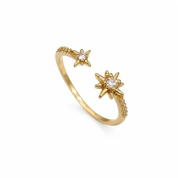 Gold_Stainless_Steel_Star_Adjustable_Ring_For_Women