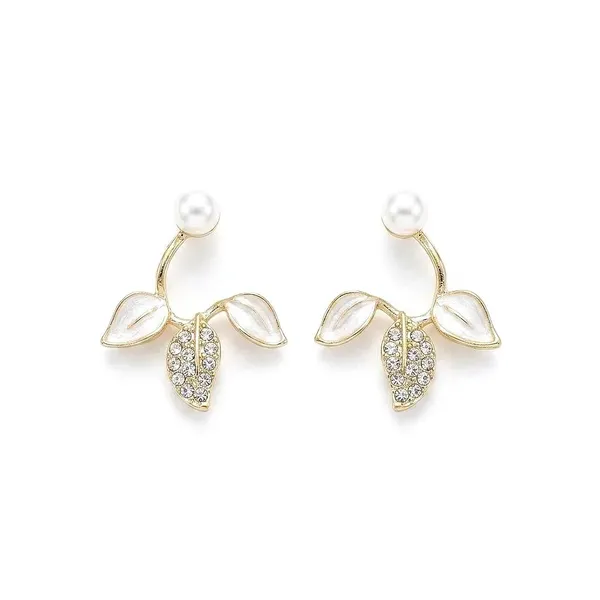 Gold_Stainless_Steel_Crystal_Leaf_Drop_Earrings_For_Women