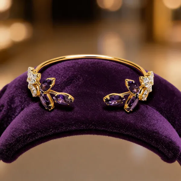 Gold_Stainless_Steel_Floral_Stone_Hairband_For_Women
