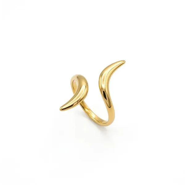 Gold_Stainless_Steel_Open_Curved_Ring_For_Women
