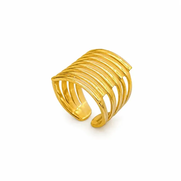 Gold_Stainless_Steel_Multi_Band_Open_Ring_For_Women