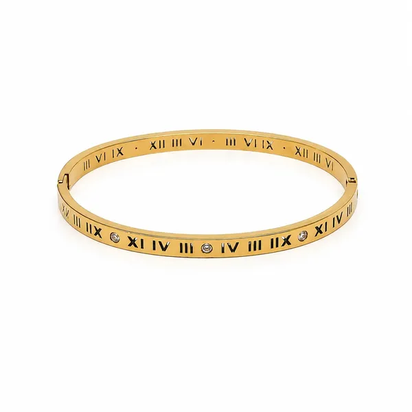 Gold_Stainless_Steel_Roman_Numeral_Crystal_Bracelet_For_Women