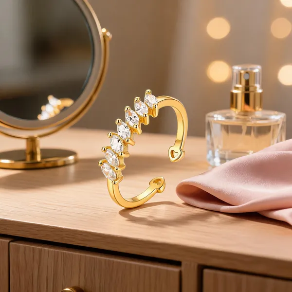 Gold_Stainless_Steel_Crystal_Embellished_Open_Cuff_Bracelet_For_Women