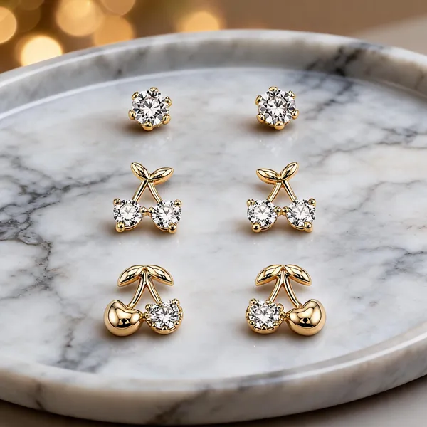 Gold_Stainless_Steel_Crystal_Earrings_Set_For_Women