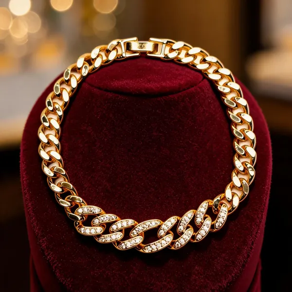Gold_Stainless_Steel_Chain_Bracelet_For_Women