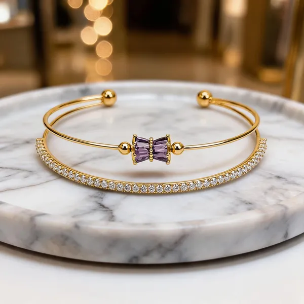 Gold_Stainless_Steel_Crystal_Open_Cuff_Bracelet_For_Women