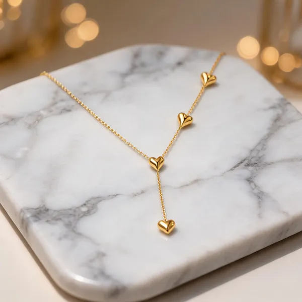 Gold_Stainless_Steel_Heart_Y_Drop_Necklace_For_Women
