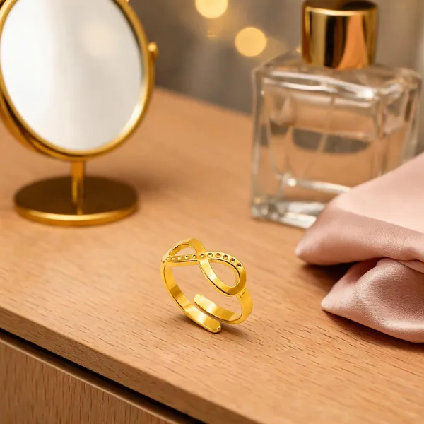 Gold_Stainless_Steel_Adjustable_Infinity_Ring_For_Women