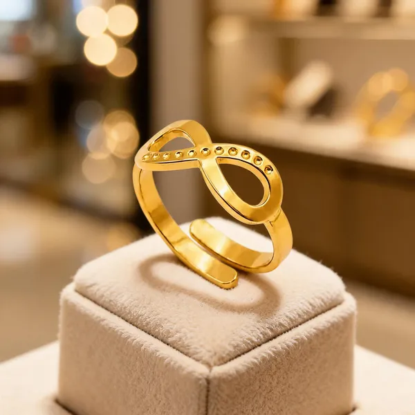 Gold_Stainless_Steel_Adjustable_Infinity_Ring_For_Women